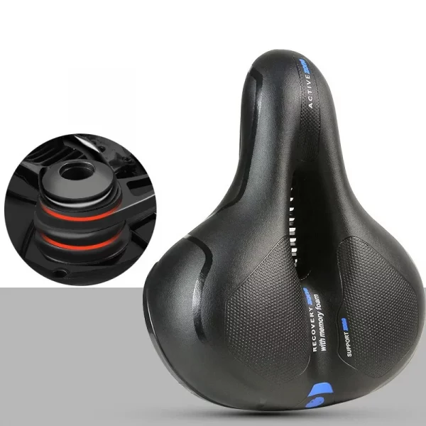 Acacia Bike Saddle / Bike Seat Ergonomical Dual Pad Adjustable Extra Wide main image 1